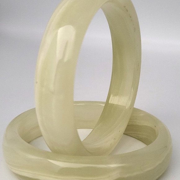 Original Onyx Natural Marble Bracelet/Bangles - Elegant Stone Jewelry for Women - Picture 6 of 7